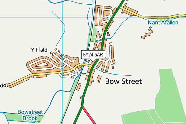 SY24 5AR map - OS VectorMap District (Ordnance Survey)