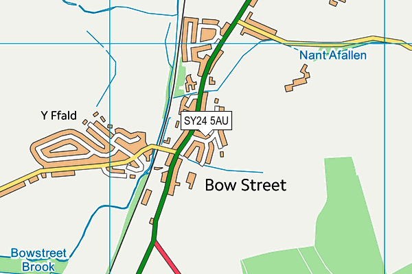 SY24 5AU map - OS VectorMap District (Ordnance Survey)