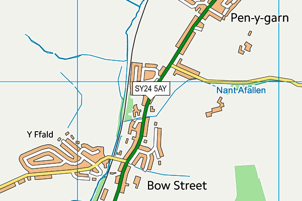 SY24 5AY map - OS VectorMap District (Ordnance Survey)