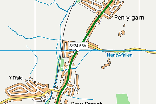 SY24 5BA map - OS VectorMap District (Ordnance Survey)