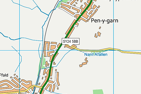 SY24 5BB map - OS VectorMap District (Ordnance Survey)