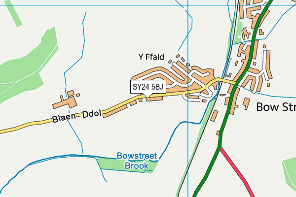 SY24 5BJ map - OS VectorMap District (Ordnance Survey)