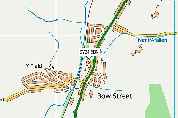 SY24 5BN map - OS VectorMap District (Ordnance Survey)