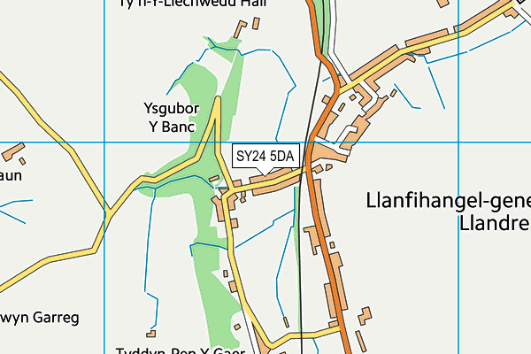 SY24 5DA map - OS VectorMap District (Ordnance Survey)