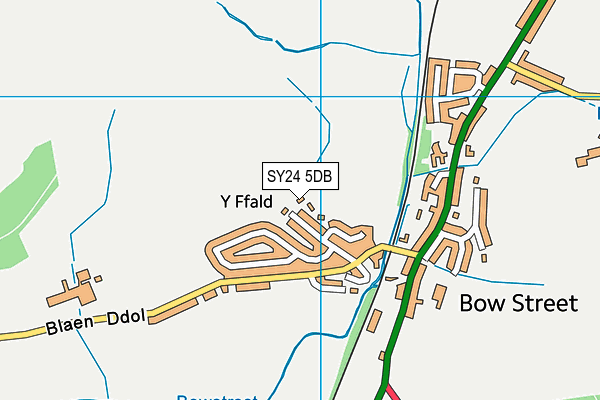 SY24 5DB map - OS VectorMap District (Ordnance Survey)