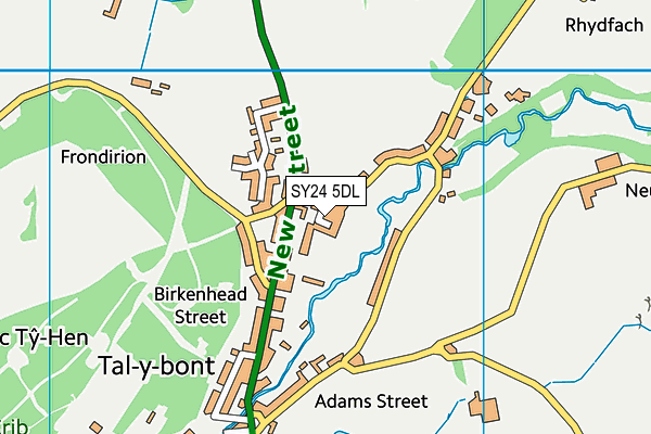 SY24 5DL map - OS VectorMap District (Ordnance Survey)