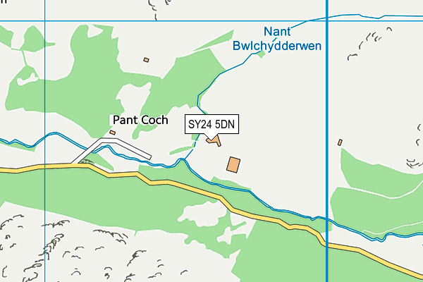 SY24 5DN map - OS VectorMap District (Ordnance Survey)