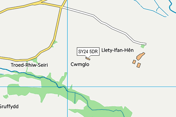 SY24 5DR map - OS VectorMap District (Ordnance Survey)