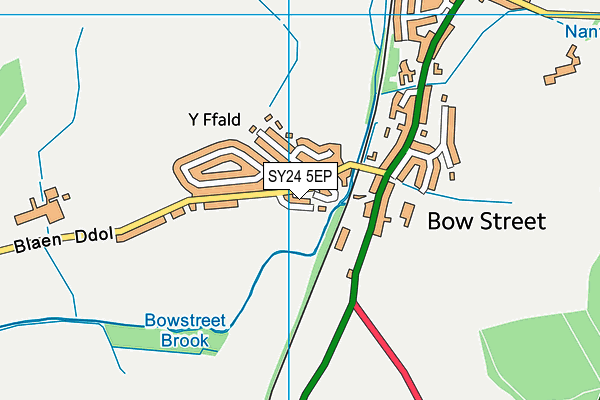 SY24 5EP map - OS VectorMap District (Ordnance Survey)