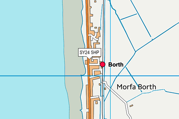 SY24 5HP map - OS VectorMap District (Ordnance Survey)