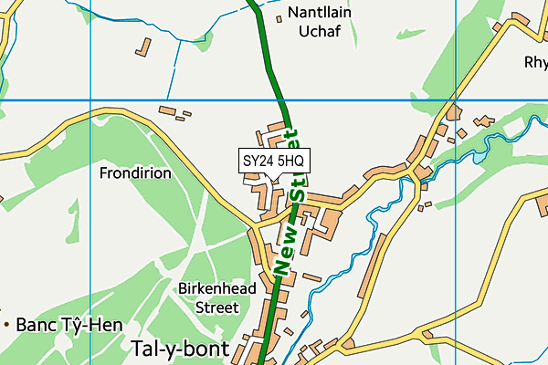 SY24 5HQ map - OS VectorMap District (Ordnance Survey)