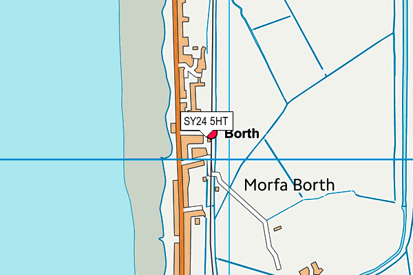 SY24 5HT map - OS VectorMap District (Ordnance Survey)