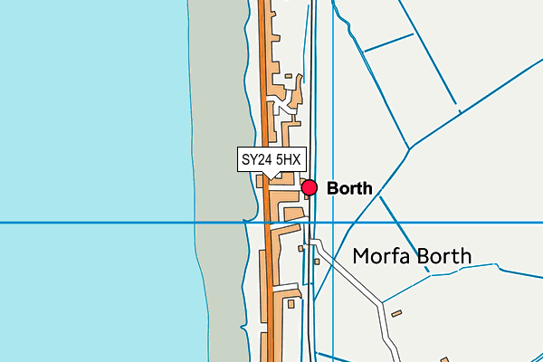 SY24 5HX map - OS VectorMap District (Ordnance Survey)