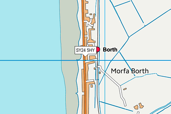 SY24 5HY map - OS VectorMap District (Ordnance Survey)