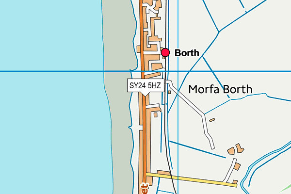 SY24 5HZ map - OS VectorMap District (Ordnance Survey)