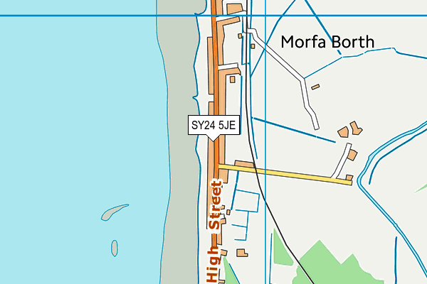 SY24 5JE map - OS VectorMap District (Ordnance Survey)