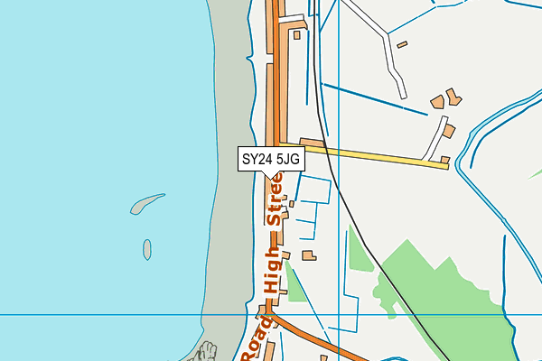 SY24 5JG map - OS VectorMap District (Ordnance Survey)