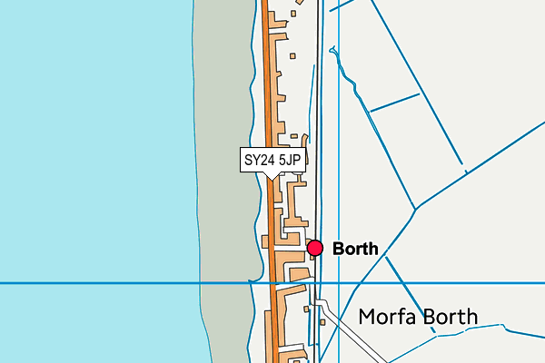 SY24 5JP map - OS VectorMap District (Ordnance Survey)