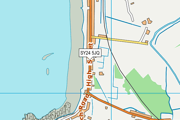 SY24 5JQ map - OS VectorMap District (Ordnance Survey)