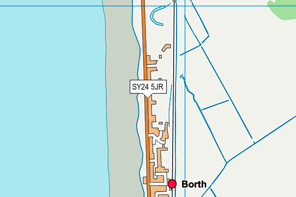 SY24 5JR map - OS VectorMap District (Ordnance Survey)