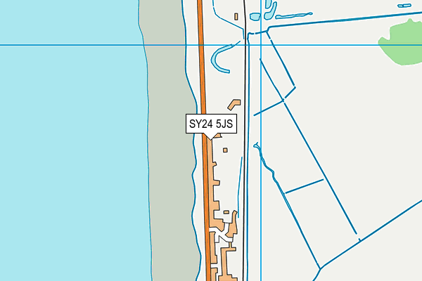 SY24 5JS map - OS VectorMap District (Ordnance Survey)
