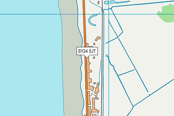 SY24 5JT map - OS VectorMap District (Ordnance Survey)