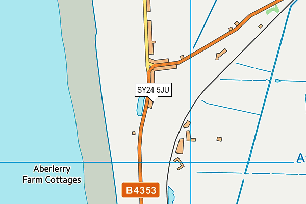 SY24 5JU map - OS VectorMap District (Ordnance Survey)