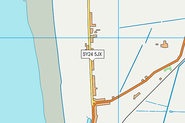 SY24 5JX map - OS VectorMap District (Ordnance Survey)