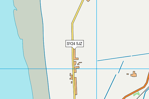 SY24 5JZ map - OS VectorMap District (Ordnance Survey)
