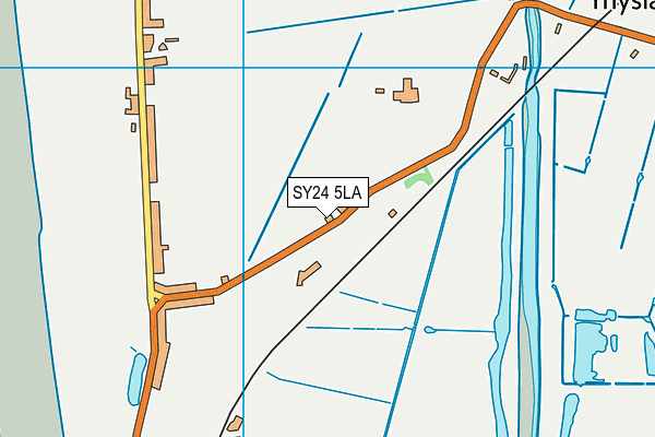 SY24 5LA map - OS VectorMap District (Ordnance Survey)