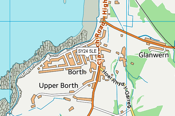 SY24 5LE map - OS VectorMap District (Ordnance Survey)