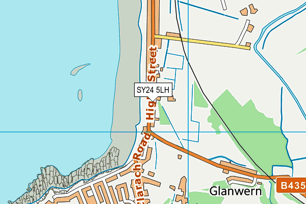 SY24 5LH map - OS VectorMap District (Ordnance Survey)