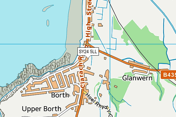 SY24 5LL map - OS VectorMap District (Ordnance Survey)