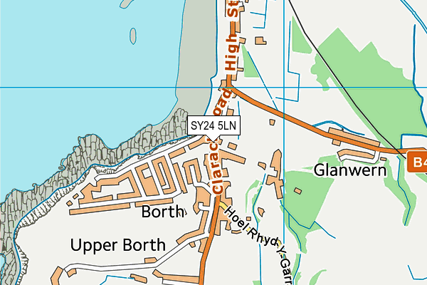 SY24 5LN map - OS VectorMap District (Ordnance Survey)