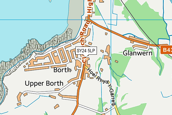 SY24 5LP map - OS VectorMap District (Ordnance Survey)