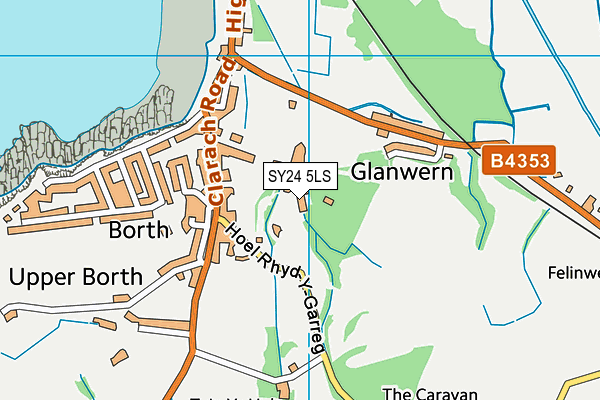 SY24 5LS map - OS VectorMap District (Ordnance Survey)