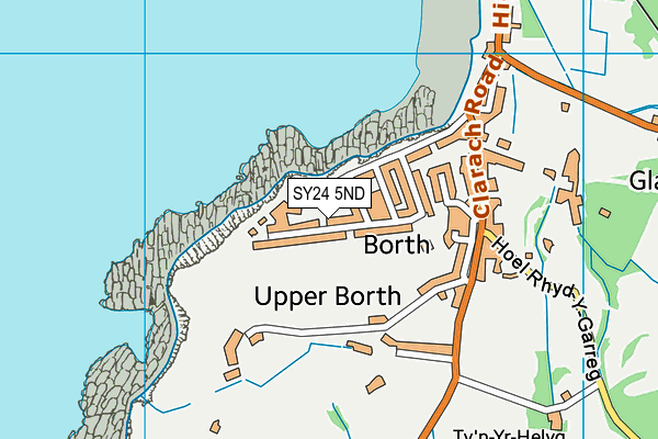 SY24 5ND map - OS VectorMap District (Ordnance Survey)