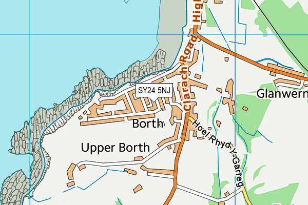 Ysgol Craig Yr Wylfa map (SY24 5NJ) - OS VectorMap District (Ordnance Survey)