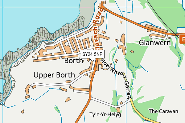 SY24 5NP map - OS VectorMap District (Ordnance Survey)