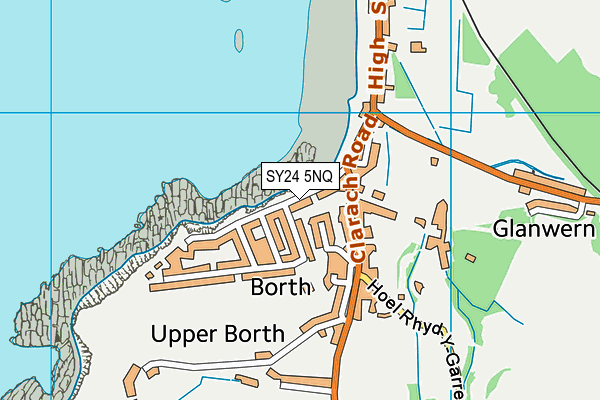 SY24 5NQ map - OS VectorMap District (Ordnance Survey)