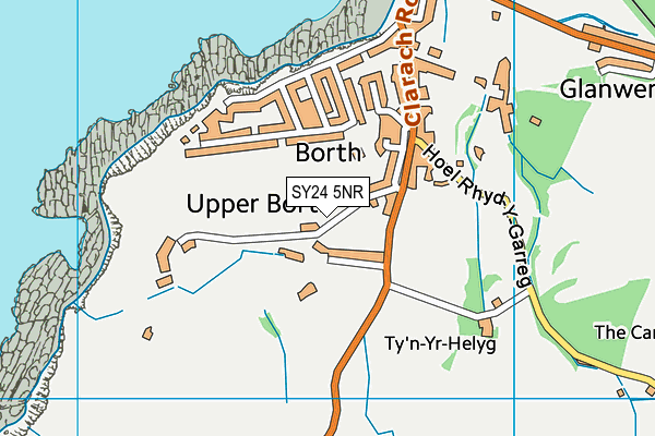 SY24 5NR map - OS VectorMap District (Ordnance Survey)