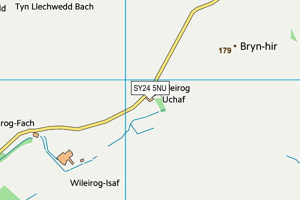 SY24 5NU map - OS VectorMap District (Ordnance Survey)