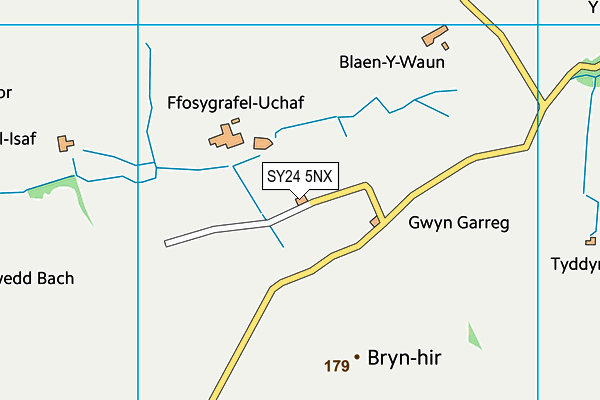 SY24 5NX map - OS VectorMap District (Ordnance Survey)