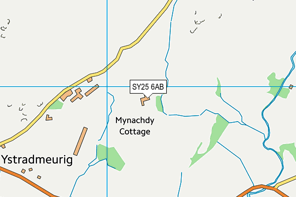 SY25 6AB map - OS VectorMap District (Ordnance Survey)