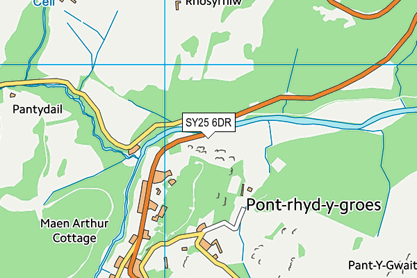 SY25 6DR map - OS VectorMap District (Ordnance Survey)