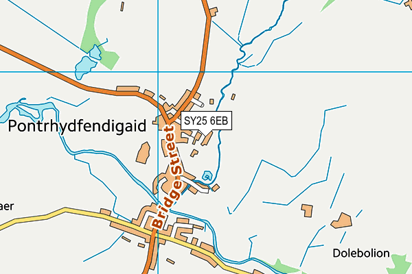 SY25 6EB map - OS VectorMap District (Ordnance Survey)