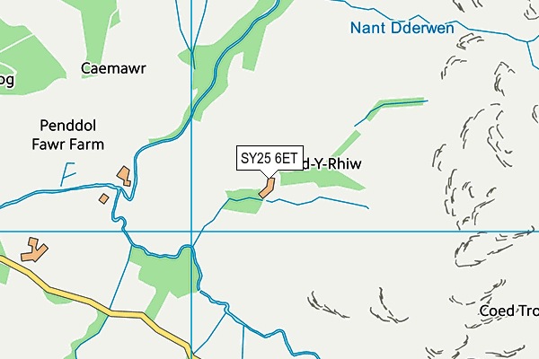 SY25 6ET map - OS VectorMap District (Ordnance Survey)