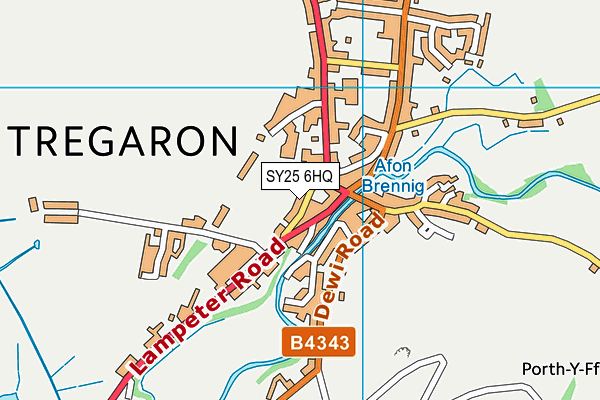 SY25 6HQ map - OS VectorMap District (Ordnance Survey)