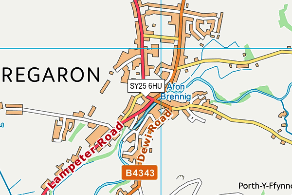 SY25 6HU map - OS VectorMap District (Ordnance Survey)