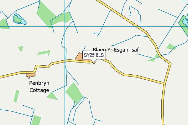 SY25 6LS map - OS VectorMap District (Ordnance Survey)